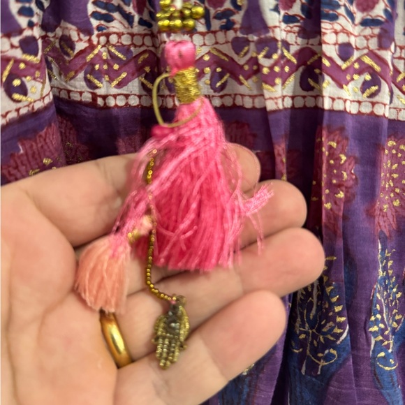 Elegant Purple Floral Blouse - Picture 3 of 5